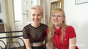 Two Natural Busty Lesbians Engage In Bdsm And Cunnilingus