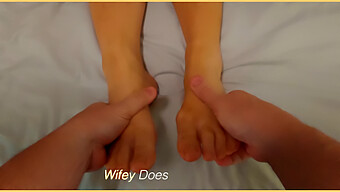 Wifey Gets Her Feet And Toes Massaged In Hot Pov Video