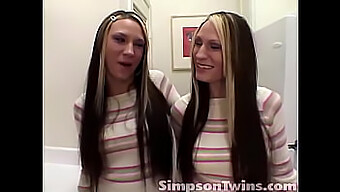 Simpson Twins Indulge In Kitchen Sex And Fingering