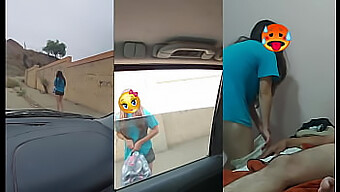 ¡la Chica De 18 Años Se Enfrenta A Un Chico Flaco Sin Hogar Por Algo De Dinero!