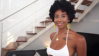 Belle Beauté Noire, Ana Susage Se Fait Remplir Le Cul Et La Bouche Par Une Bite Blanche (Anal, 0% Chatte, Gorge Profonde, Crachat, Rim, Ir -Bw/Wm) Ob382