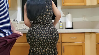 Busty Stepmom And Stepson'S Secret Kitchen Encounter Revealed In Hd