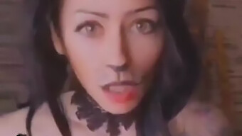 Tattooed Temptress In A Halloween Cat Costume