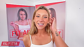 Petite Blonde Addison Vodka Gets Creamed After Workout In Pov